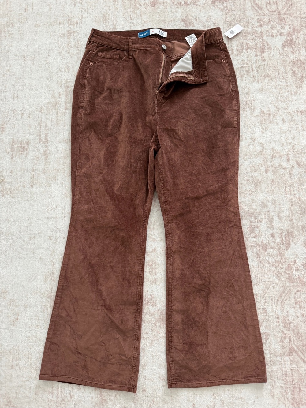 OLD NAVY - New Corduroy Flare Pants in Rich Brown - Women’s Size 14